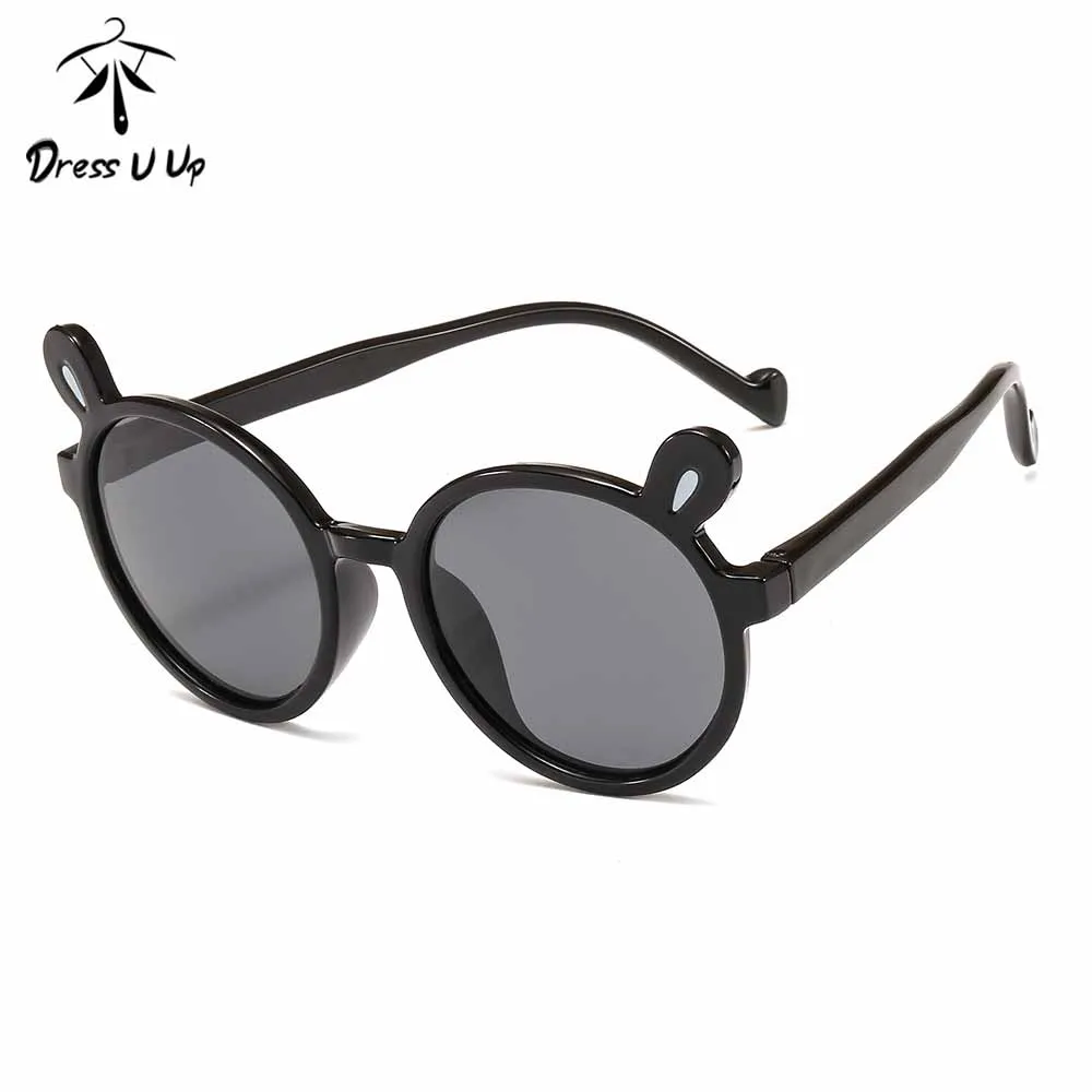 

DRESSUUP 2019 New Silicone Cute Men And Women Children Sunglasses Polarized Sunglasses Colorful Bunny Baby Glasses
