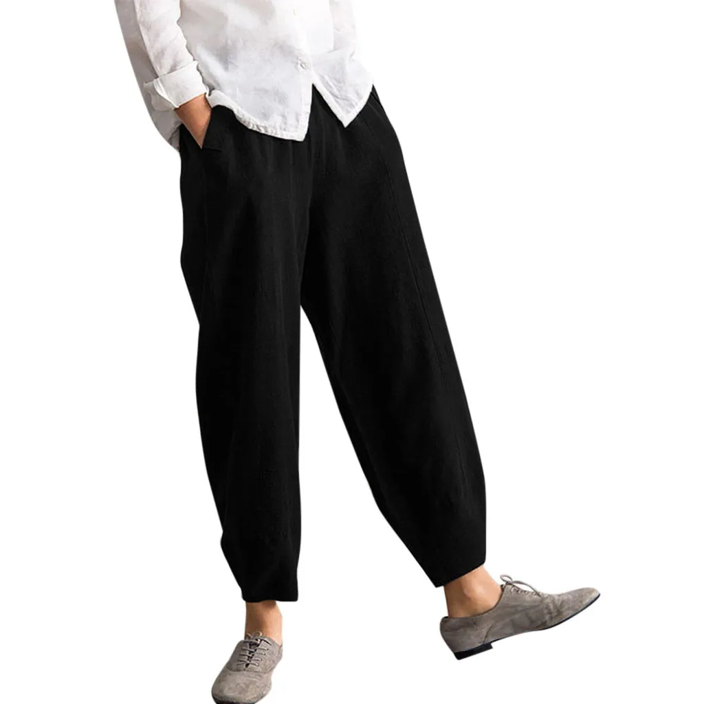 

Feitong Women Pants Fashion High Waist Loose Comfortable Long Trousers Pants Women Trousers Pantalon Femme Spodnie Damskie