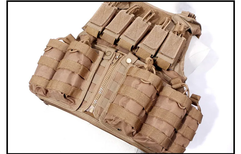 600D нейлон Molle тактический жилет анти-износ Открытый Охота стрельба Кемпинг обучение CS поле боевое снаряжение съемный жилет