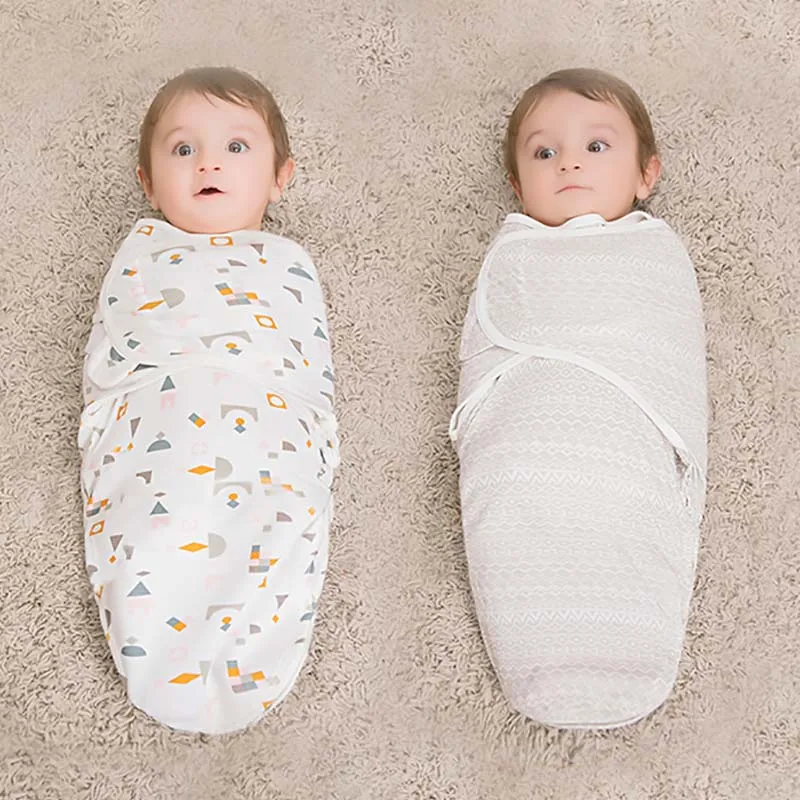 Спальные мешки для новорожденных, пеленальный Конверт для новорожденных, 100% хлопок, 0-6 месяцев, детское одеяло, пеленальная Пеленка, спальный мешок