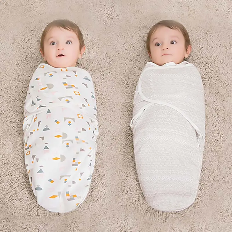 Sac de couchage pour bébés de 0 à 6 mois, couverture d'emmaillotage, cocon, enveloppe, 100% coton, pour nouveau-né