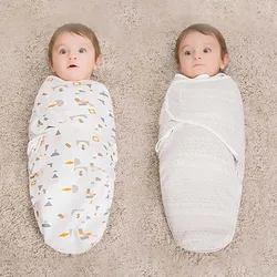 Bebês sacos de dormir bebê recém nascido cocoon swaddle envoltório envelope 100% algodão 0 6 meses cobertor do bebê swaddling envoltório sleepsack