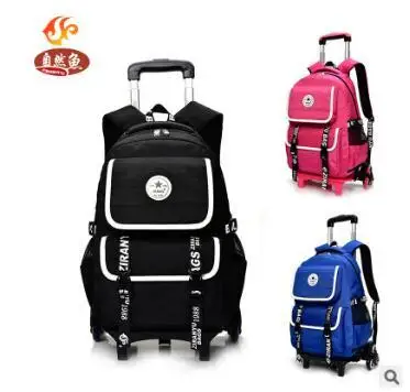 

Kid School Backpack On Wheels Trolley School Backpack Bag For Boys Kid's Luggage Rolling Bag Children Wheeled Backpack For Kids