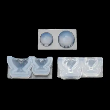 

DIY Mini Teapot Teacup Silicone Molds Tea Party Art Craft Tools Mini Hollow Wine Bottle Vase Mold 3D Glass Goblet Cup Mold