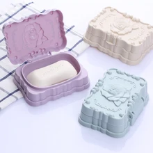 1 шт. Популярные Хороший двухэтажные Роза в форме мыльница коробка губка стойки с дренажным отверстием чехол для хранения Аксессуары для ванной комнаты