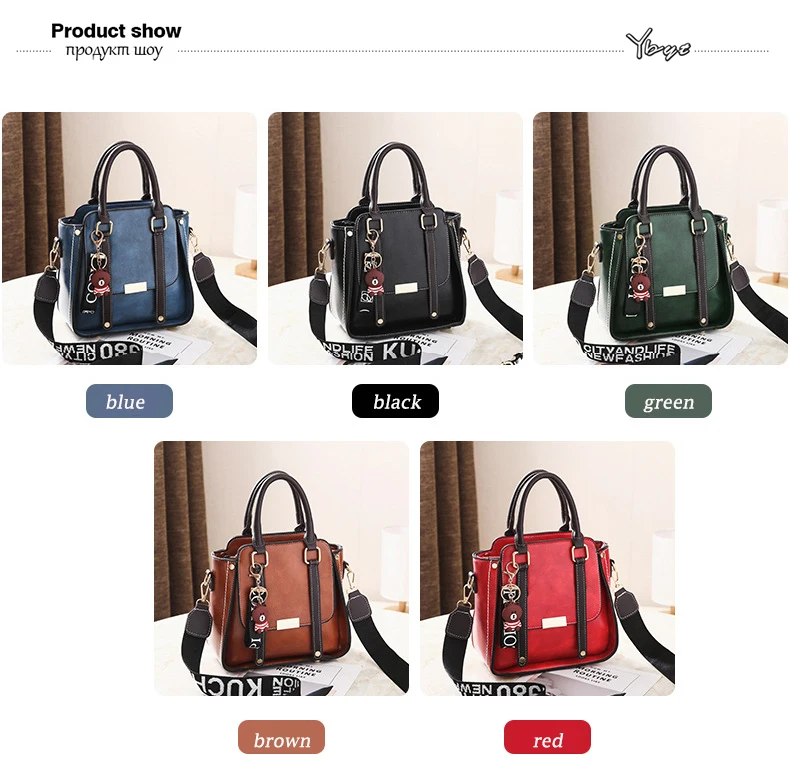 Novo vintage feminino bolsas de couro com