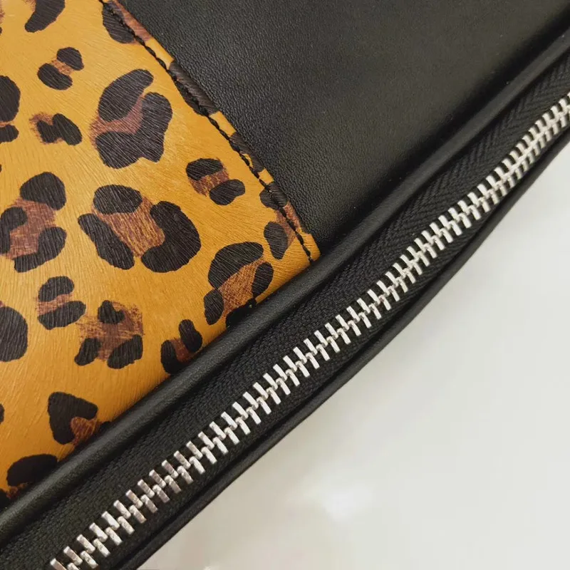Качество Leopard шить Искусственная кожа цепи талии сумка Bananka Путешествия Мода поясная сумка Для женщин сумка-кошелек на пояс Подиум группа