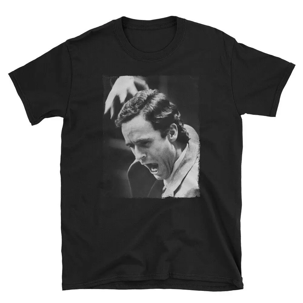 

Ted Bundy Serial T-Shirt 2019 Fashion Short Sleeve Black T Shirt Printed Round Men Cheap Price Custom Made T Shirts