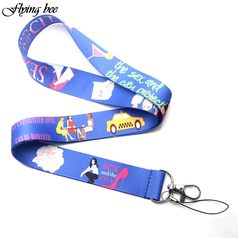 Flyingbee Sex And The City Lanyard значки ID мобильный телефон веревка ключ шейный ремешок