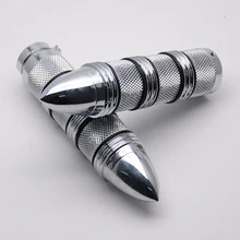 Мотоцикл Захваты Алюминий Хром Мопедов Ручками Костюм для Yamaha Honda Suzuki Kawasaki Harley Ducati Buell 25 мм