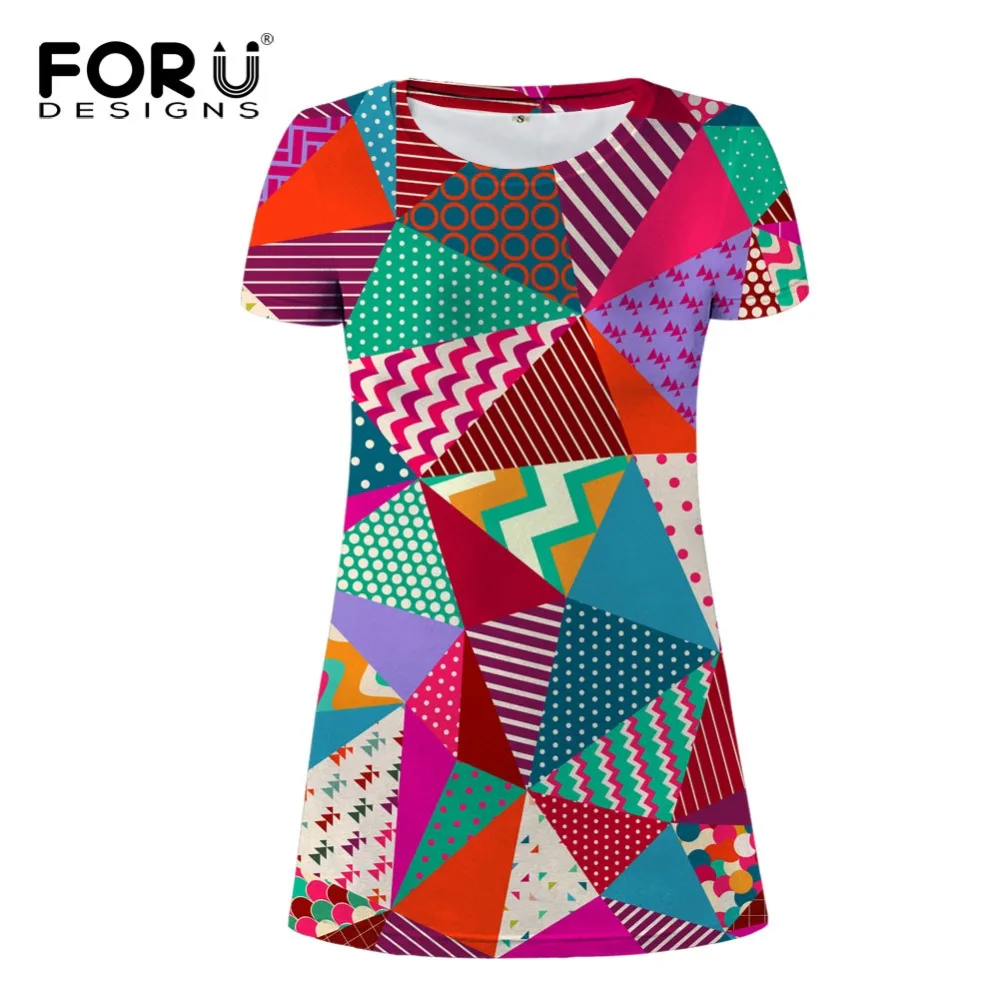 FORUDESIGNS Dress Women Clothing Summer Dress Patchwork Flower Women Casual Sundress Vestidos Feminina Ladies Vintage Dresses