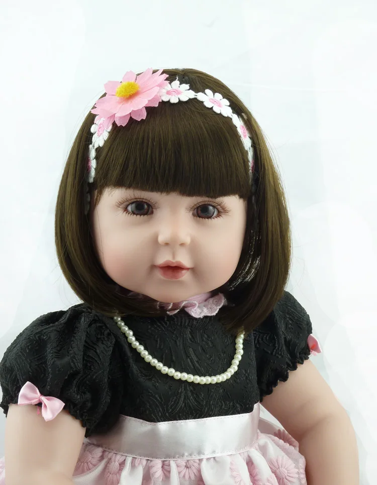 

22inch Truly Real Soft Vinyl Baby Alive Dolls Lifelike Princess Girl Silicone Reborn Baby Dolls Handmade Doll Toy Christmas Gift