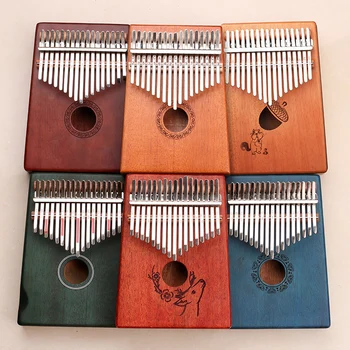 

17 Key Kalimba African solid Koa Wood Thumb Piano Finger Percussion