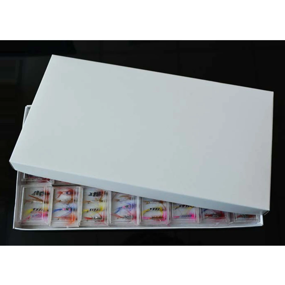 96 unids/set diferentes moscas secas pesca trucha salmón moscas secas pesca anzuelo pesca