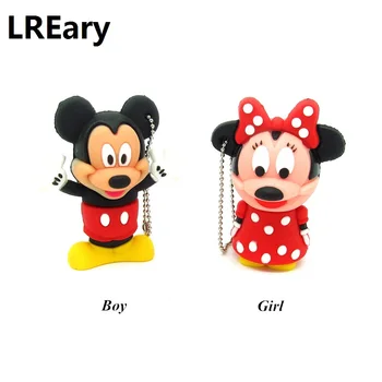 

new style Cute cartoon Mickey usb flash drive pen drive 32g pendrive16g 8g 4g memory stick u disk real capacity