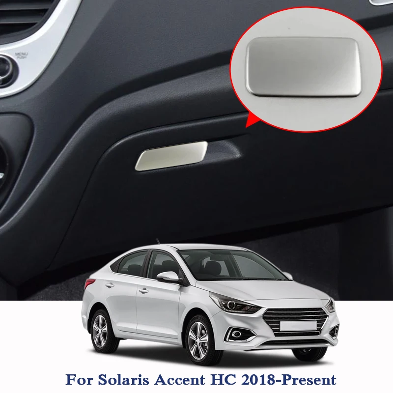Стайлинг автомобиля ABS перчаточный ящик Блестки для Hyundai Solaris Accent HC 2018 2019