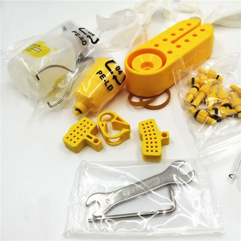 Набор инструментов для велосипедного тормоза, набор для обрезания, гидравлический дисковый тормозной шланг, регулировка длины и обрезание направляющих тормозов, инструменты для обслуживания для Shi-mano