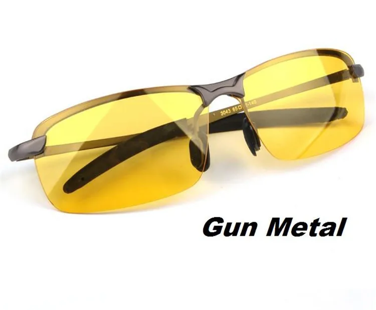 CHUN M4, мужские очки, водители, очки ночного видения, антибликовые, поляризатор, солнцезащитные очки, поляризационные, для вождения, солнцезащитные очки+ тканевая сумка - Цвет линз: Gun Metal