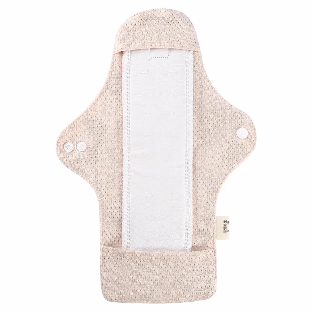 1Pcs 270mm Reusable Organic Cotton Sanitary Pads Napkins Day Use