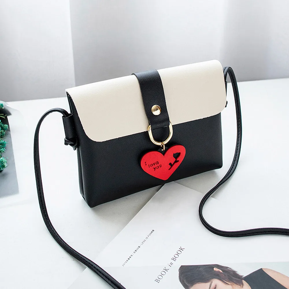 

Bags For Women 2019 Handbag Women Fashion Panelled PU Leather Messenger Shoulder Bag Chest Crossbody Bags For Women Bolsos#H5