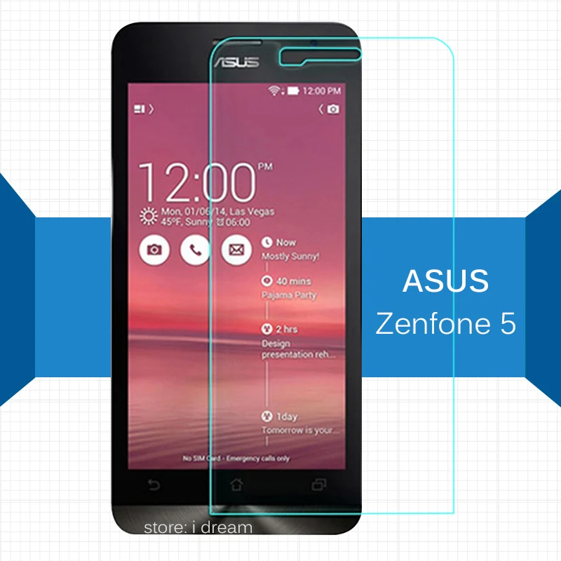 

2PCS For asus zenfone 5 Tempered Glass Screen Protector 2.5 9h Protective Film on zenfone5 A500CG A501CG Lite A502CG A500KL