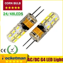 G4 светодиодный 12V AC DC 3W 6W светодиоидная лампа с регулируемой яркостью светодиодный светильник G4 24/48 светодиодный s 3014 лампа накаливания SMD ультра яркие красные/зеленые/