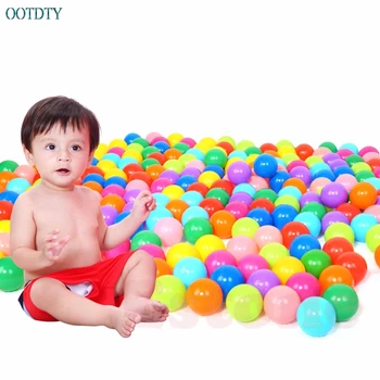 

1Set/100Pcs Diameter 5.5cm Simple Ball Soft Plastic Ocean Ball Baby Kid Toy Swim Pit Toy #046