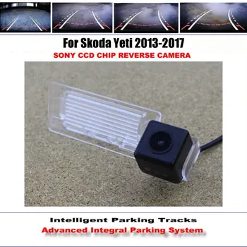 

Intelligentized Reverse Parking Back Up Camera For Skoda Yeti 2013 2014 2015 2016 2017 Rear View Camera Dynamic Guidance Tracks