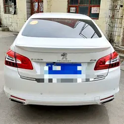 Для peugeot 408 2014 2015 2016 задний багажник спойлер Высокое качество ABS Материал грунтовка Цвет для хвостовой части автомобиля декоративное крыло