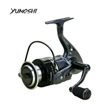 

YUMOSHI Fishing Reel Metal Coil Line Wheel SK2000-7000 series 13+1BB Spinning Reels Best Saltwater Beach Boat Rock Lure Sea