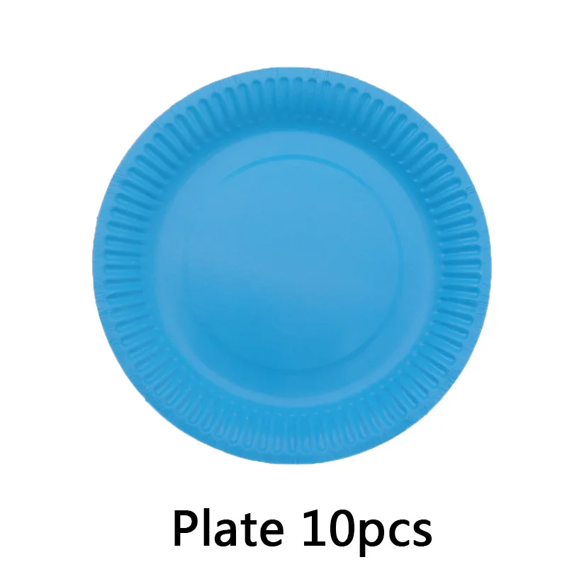 Plate10pcs 10 шт./Партия красная розовая тарелка чашка соломенная одноразовая коробка для посуды сплошной цвет день рождения предметы домашнего обихода Детская Игрушка В ванную - Цвет: Plate10pcs