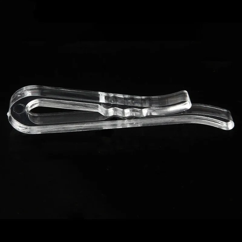 

Wholesale plastic shirt clips transparent shirt pin garment packing sock package clips garment accessories 1000pcs 38mm