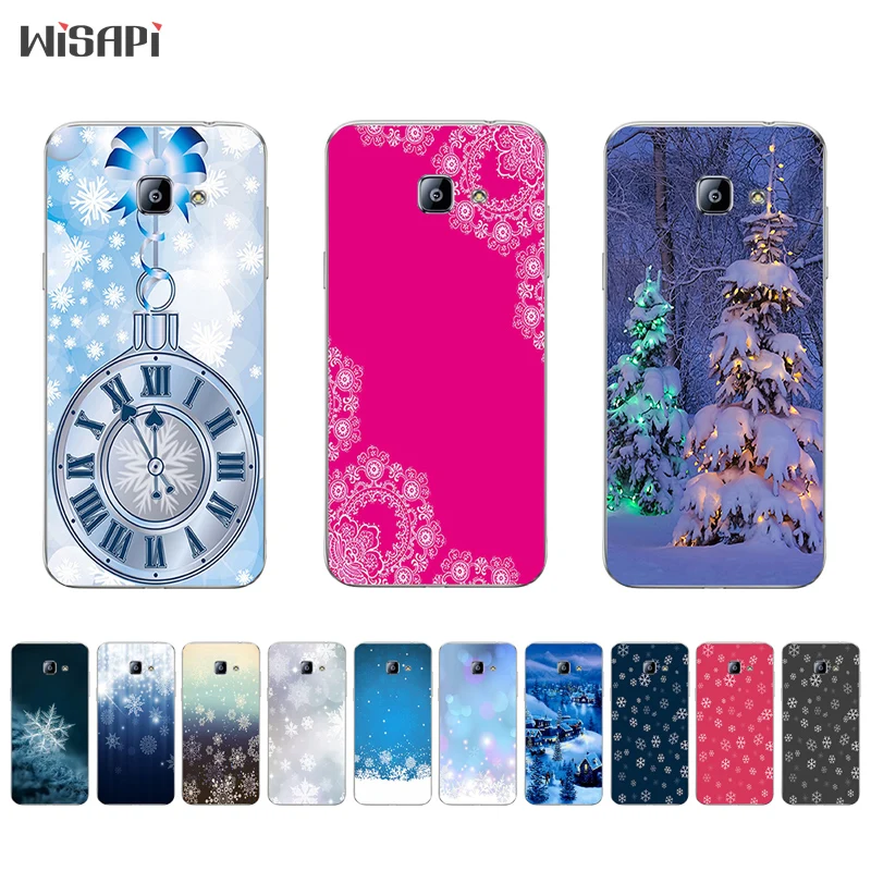 

for Samsung Galaxy J2 J5 J7 Prime TPU Bumper Phone Case for ON5 ON7 2016 Shell for S4 S5 Cover Transparent White Snow Pattern