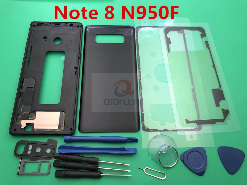 Чехол с полным покрытием корпуса для Samsung Galaxy Note 8 N950 N950F передняя рамка + задняя