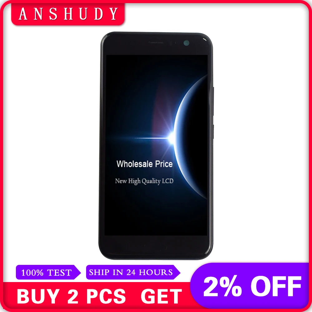 HTC u11 Life pantalla LCD módulos pantalla Táctil Digitalizador Glass Black