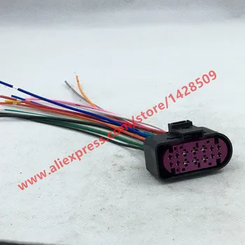 

14 Pin Automotive Headlight Lamp Light holders Plugs Waterproof Sockets With Wires For Auman ETX GTL