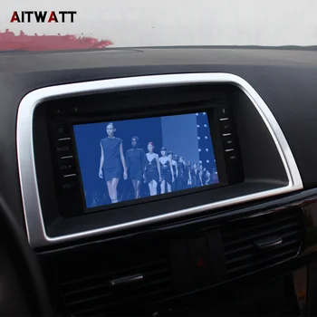 

For Mazda CX-5 CX5 2012 2013 2014 2015 Car Accessories ABS Matte Center Control Panel Cover Trim Internal Moudling Frame 1Pcs