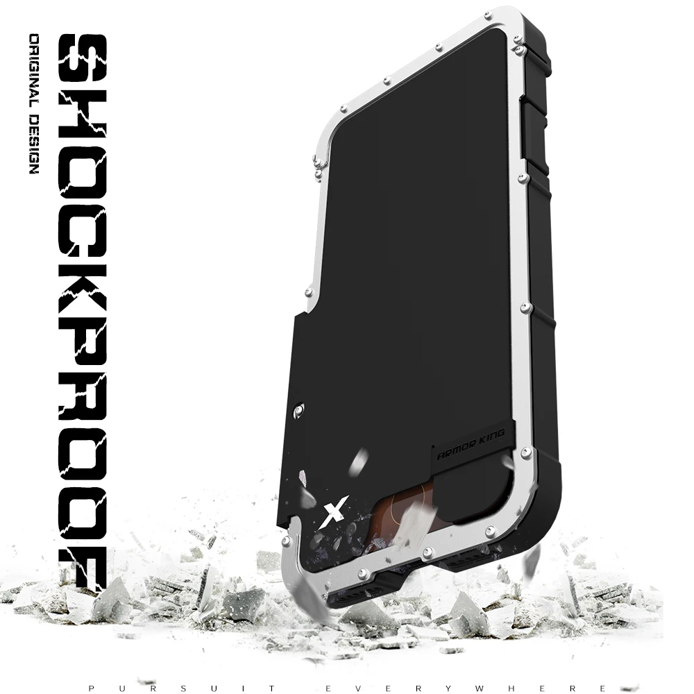 Для IPhone X Панцири King Железный человек Сталь Металл противоударный чехол Flip полную защиту чехол для телефона