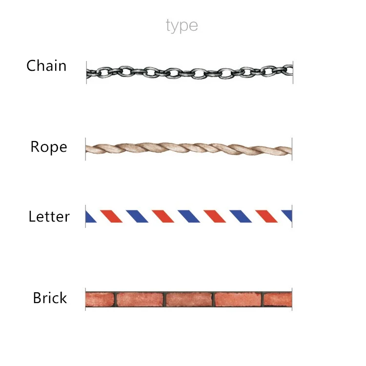 24 шт./лот 5 мм кружева васи ленты декоративные ленты для маскировки цепи веревки кирпич дневник frame стикер канцелярские FJ170