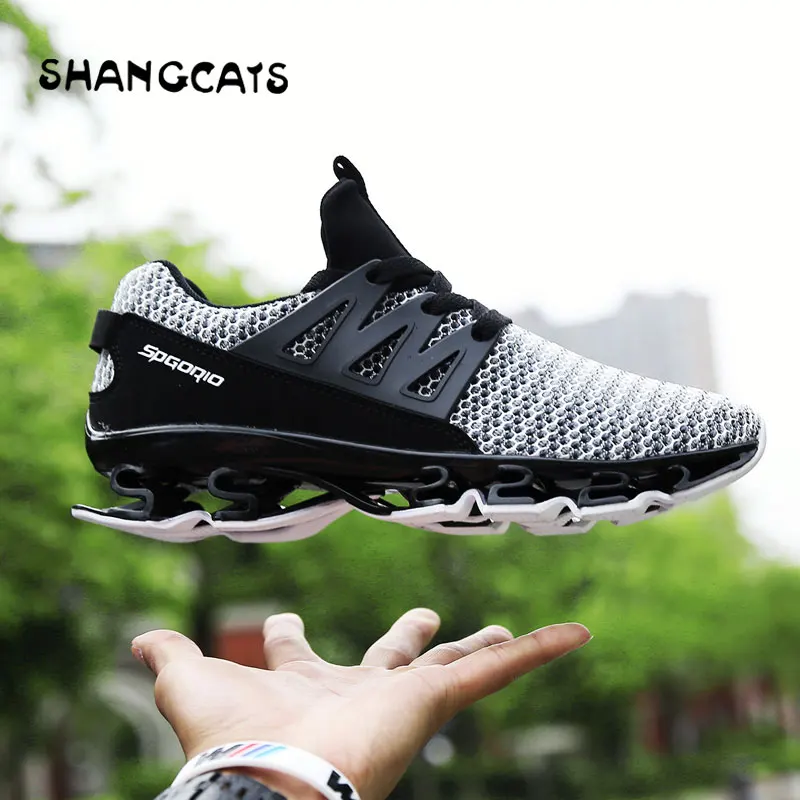 

Men Running Shoes Cool Blade Shoes For Men Walking Sneakers zapatillas hombre deportiva Light weight Shockproof Sport Shoes Men