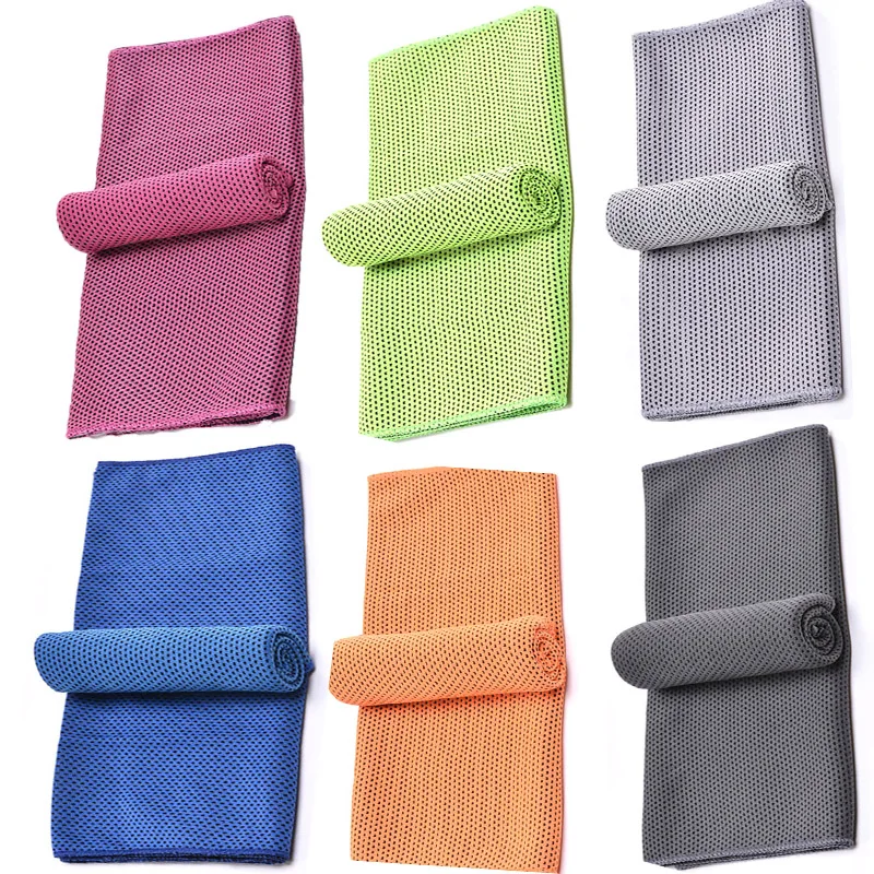 

Outdoor Sports Ice Cool Towel Gym Jogging Reusable Enduring Running Instant Ice Cold Chilly Pad Cooling Sweat Tool