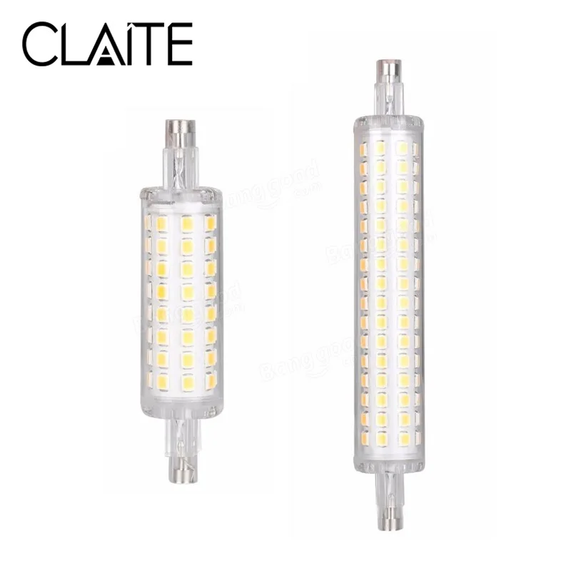 CLAITE R7S 5 Вт 10 Вт 2835SMD теплый белый чистый белый светодио дный лампочки кукурузы для заменить прожектор AC220V