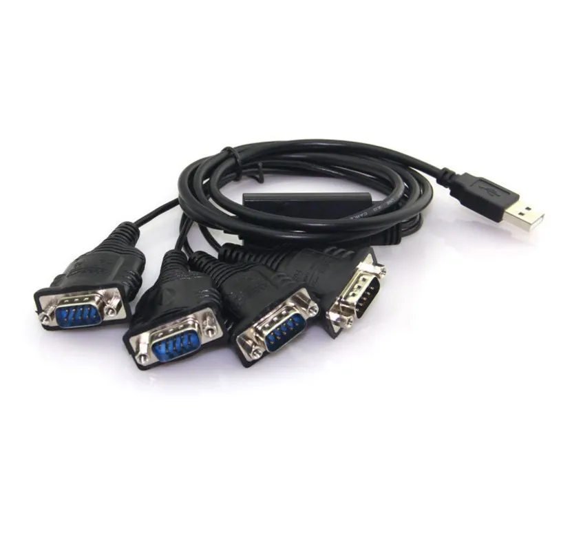 

USB to serial cable one for four 9-pin male rs232 serial cable to usb industrial grade A19