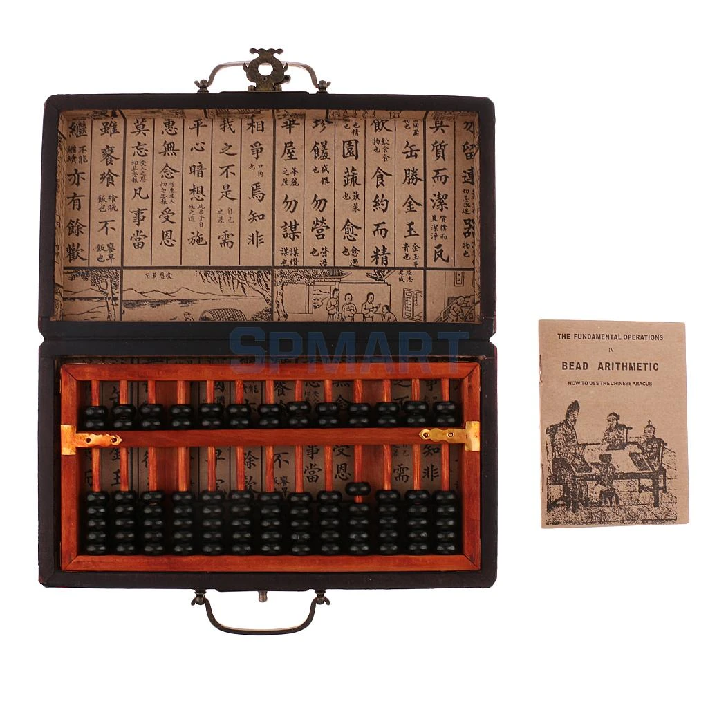 Vintage Chinese Wooden Bead Arithmetic Abacus Collection Gift for Children