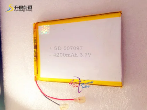 507097 3,7 V 4200 mAh литий-полимерный аккумулятор для планшетных ПК/MID/PDA 5070100