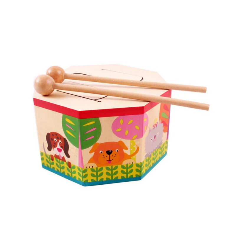 childrens wooden drum