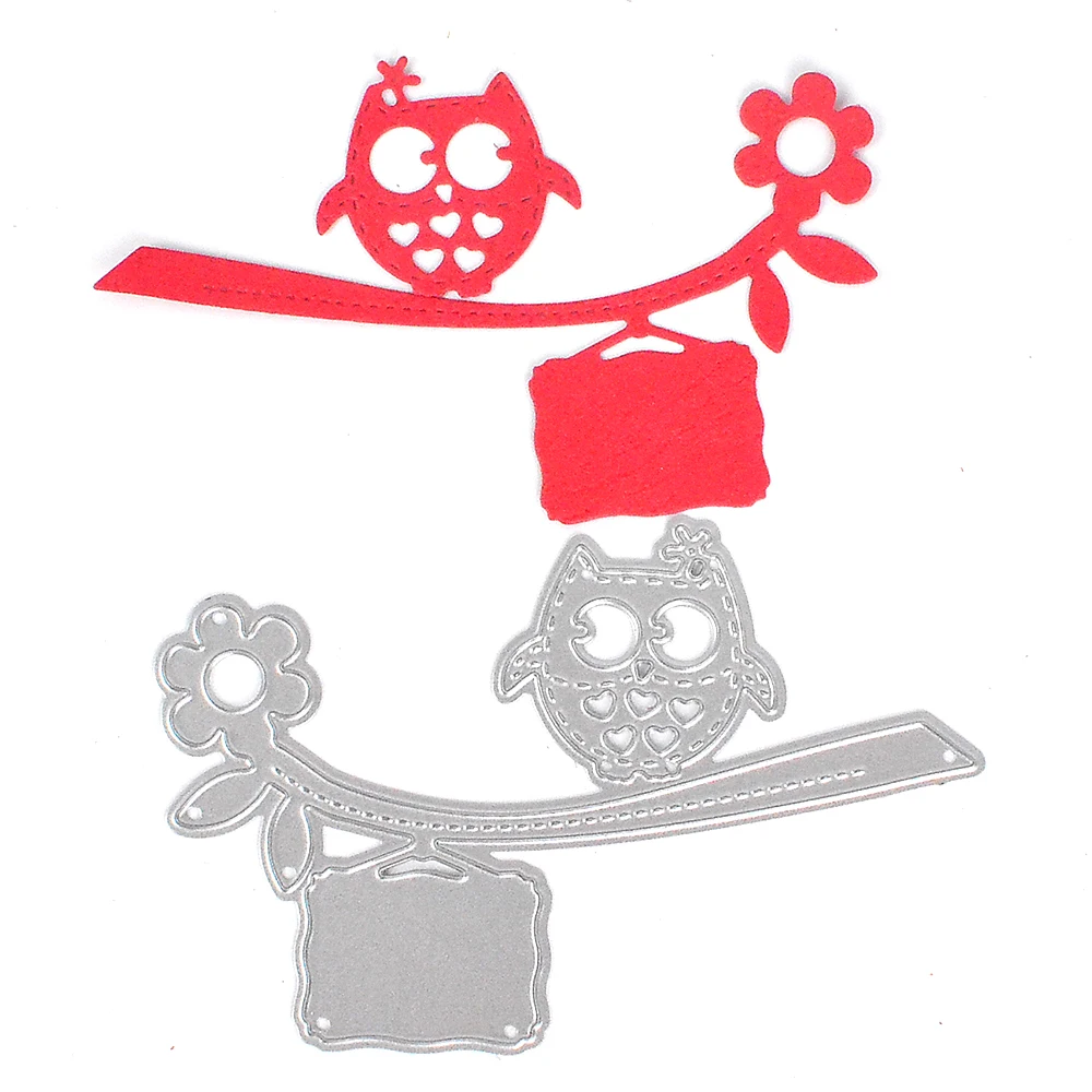 Owl on the Tree Design Metal Die Cutting Dies Scrapbooking Embossing Dies Cut Stencils DIY