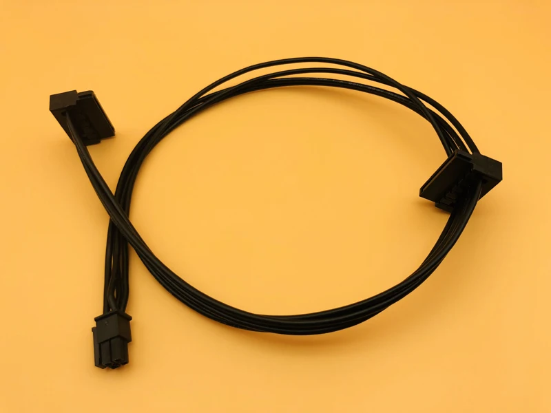 Новый маленький кабель питания SSD с 4 2 разъемами SATA 45 см MINI Pin поворот источник для