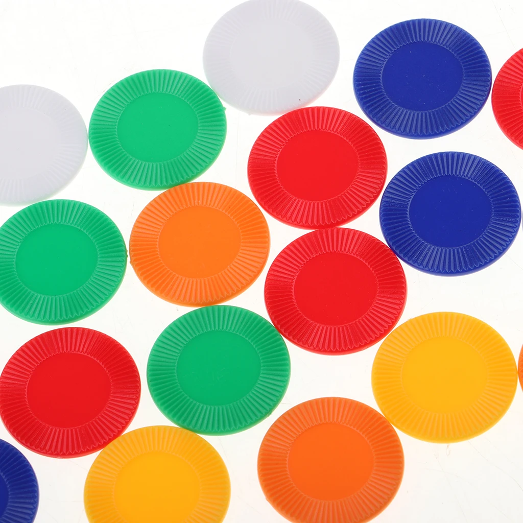 40Pcs Durable Board Game Poker Chips Casino Game Recreation Money Chips Set