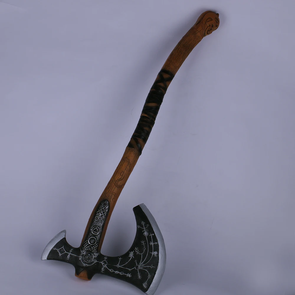 2018 God of War Kratos Leviathan Axe Cosplay Kratos Weapon Axe Halloween Props (2)